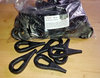 50 St. Knoti, Zurröse aus Kunststoff, bis ca. 12mm Seilstärke, schwarz