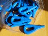 Knoti, lashing eye made of plastic, up to approx. 12mm rope thickness, color blue