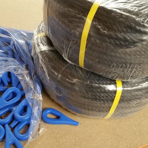 Bundle set PP rope and Knoti color blue, Double pack